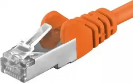 PremiumCord PREMIUMCORD Patch kabelis CAT6a S-FTP, RJ45-RJ45, AWG 26/7 10m oranžinis