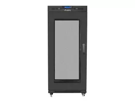 LANBERG laisvai pastatomas stelažas 19 colių spintelė 27U 600x800 tinklelio durys LCD plokščias paketas juodas