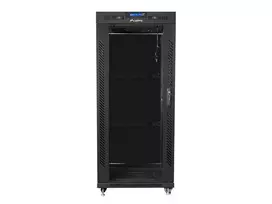 LANBERG laisvai pastatomas stelažas 19 colių spintelė 27U 600x800 stiklinių durų LCD butas juodas
