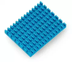 Odseven Radiatorius 40x30x5mm skirtas Raspberry Pi 4 su termolaidžia juosta - mėlynas