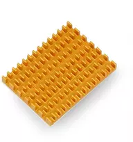 Odseven Radiatorius 40x30x5mm skirtas Raspberry Pi 4 su termolaidžia juosta - auksinis