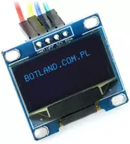 Oem OLED ekranas, mėlyna grafika, 0.96' 128x64px I2C - mėlynas