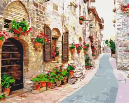 Symag Paint it! Tapyba pagal skaičius. Gėlių gatvė 40x50x1.5 cm