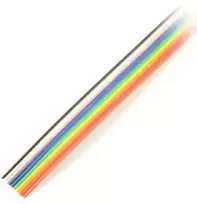 Oem Juostinis laidas 10 vielų spalvotas IDC rastras 1.27mm - ritinys 30.5m