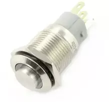 Oem Monostabilus ON-OFF jungiklis - PBW-16BP - 2A/250V - išsikišęs raudonas apvalus