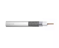 Assmann Electronic DIGITUS koaksialinis kabelis RG-6 75 omų ekranuota folija + pynė 77 procentai Eca PVC 500m baltas ritė