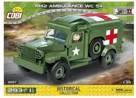 Cobi Klocki Blokeliai hc Antrojo pasaulinio karo 1942 m. greitosios pagalbos automobilis wc 54