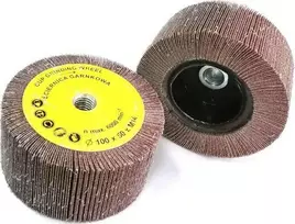 Globe taurės ratas 100x50 mm su M14 sriegiu, pagamintas iš 60 abrazyvinio audinio (GLOB-SG-10050M14-P060)