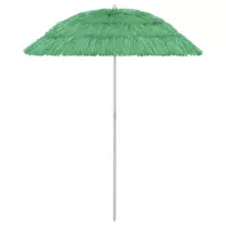 Paplūdimio skėtis, žalios spalvos, 180cm, havajietiško dizaino