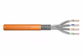 Digitus Professional Assmann Electronic DIGITUS Montavimo kabelis cat.7 S/FTP B2ca vientisas laidas AWG 23/1 LSOH 500m oranžinis ritė