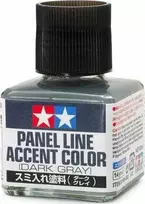 Tamiya Panel Line Accent tamsiai pilki emaliniai dažai, 40 ml (87199)