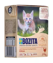 BOZITA Fresh Menu Kitten Gabaliai padaže - šlapias kačių maistas - 370g