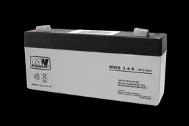 Mw Power MWPower MWS 6V 3.4Ah F1(187) AGM akumuliatorius, 5 metai