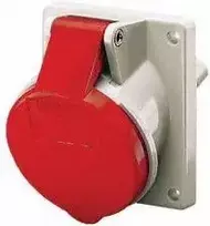 Mennekes Lizdas kampinis skydelis raudonas 32A 400V IP44 (MEN3153)