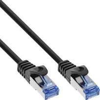 Inline Įlaidinis patch kabelis Cat.6A, S/FTP, PE lauko sąlygoms, juodas, 3m (72803S)