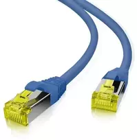helos Patchkabel Cat 6a Superflex S/FTP RJ45 blau 1m AWG27/7 GHMT