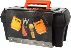 Wars Wars dovanų rinkinys - Klasikinė dėžutė (vanduo po / gol 90ml + skutimosi kremas 65g + odekolonas 90ml + šepetėlis)
