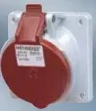 Mennekes Lizdas tablicowe skośne 5P 16A 400V raudona IP44 3093 (MEN3093)