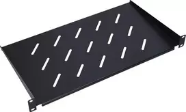 Extralink 1U 250mm Juoda | Lentyna | 19", skirta prie sienos tvirtinamoms spintelėms