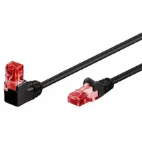 Goobay | Komutacinis kabelis | 51519 | RJ-45 | RJ-45 90°