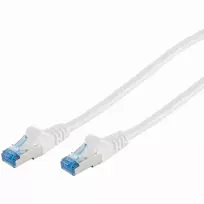 Maximum S-Conn Patchkabel CAT6A RJ45 S / FTP 10m balta