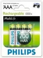 Philips Baterija AAA / R03 700mAh 4 vnt.