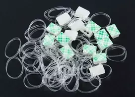 „Makeblock Neuron“ fiksuoti spaustukai (16) ir guminės juostos (80)