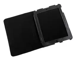 QUER Dėklas skirtas Apple iPad 2 juodai natūraliai odai