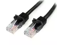 StarTech RJ- 45 / RJ- 45 kt.5E U / UTP Juodas 5m (45PAT5MBK)