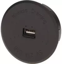 Orno Bezprzewodowa Belaidis indukcinis įkroviklis su papildomu USB prievadu, juodas