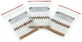 Oem Rezistorių rinkinys CF THT 1/4W LED diodams - 90 vnt