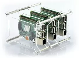 Gravlaser Dėklas skirtas Raspberry Pi 4B/3B+/3B/2B, x3, atviras