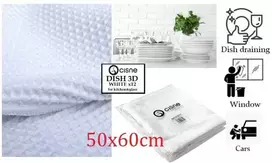 Mopatex Vaflinės sausinimo šluostės Cisne DISH 3D Baltas, 50x60cm (12vnt.)