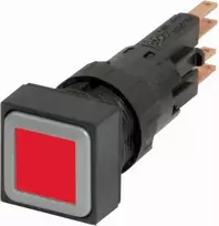 Eaton Mygtukas 18 x 18mm raudona be grįžimo su Q18LTR- RT / WB (086448) backlight