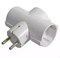 Emos Tinklo atšakotuvas Schuko į 3 lizdus su įžeminimu baltas (trišakis) 250 V~/10 A max.