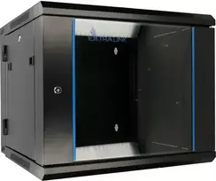 EXTRALINK 6U 600X600 AZH sieninė spintelė sūpynės tipo juodas