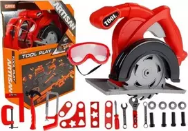 Lean Toys Vaikiškas meistro įrankių rinkinys su diskiniu pjūklu
