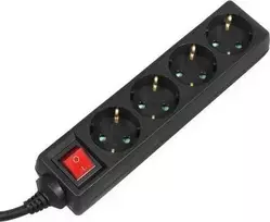 Listwa „Maclean“ ilgintuvas, 4 lizdų prailgintuvas, su jungikliu, 3500 W, 5 m, vokiško tipo, MCE194G