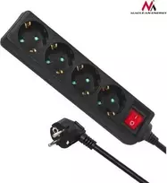 Listwa „Maclean“ maitinimo laidas, prailgintuvas, 4 lizdai, jungiklis, 3500 W, 3 m, vokiško tipo, MCE196G