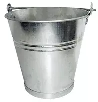 Wiadro Metalinis konstrukcinis kibiras, cinkuotas, 14 l
