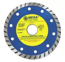 Mega Tarcza Turbo deimantinis diskas (kietasis pumpuras) 230 * 2,8 * 7,0 * 22,2