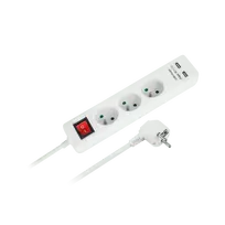 Rebel elektros tinklo ilgintuvas 3 lizdai + 2 USB lizdai su jungikliu 1.5m