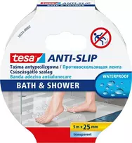 Tesa Taśma Neslystanti juosta, 25 mm pločio, 5 m ilgio, vonios kambariams, atspari vandeniui