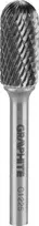 Metalo freza GRAPHITE 55H361 - Cilindrinė suapvalinta, 12x25 mm