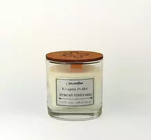 Salamina Kvapni,rankų darbo, sojų vaško žvakė 65 g. Baltas CHRISTMAS