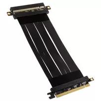 Akasa Riser Juodas X2 Mark IV, Premium PCIe 4.0 x16 stovo kabelis, 20 cm - juodas