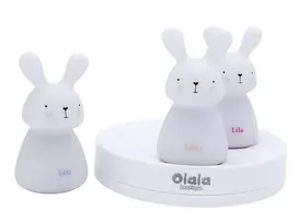 Olala Boutique 3 LED lovos lempų rinkinys „Olala“ - zuikis, lengvas kelias