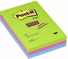 „Post-it Pad“ itin lipnus 660-3 ssuc spalvų mišinys 101x152mm, 3x90 lapai (3M0688)