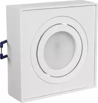Lampa, „Maclean“ lubinis šviestuvas, prožektorius, MR16/GU10 šviesos šaltiniams, baltas, 94x94x32 mm, kvadratinis, aliuminis, MCE464 W