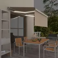 Rankiniu būdu ištraukiama markizė, kreminė, 3x2,5m